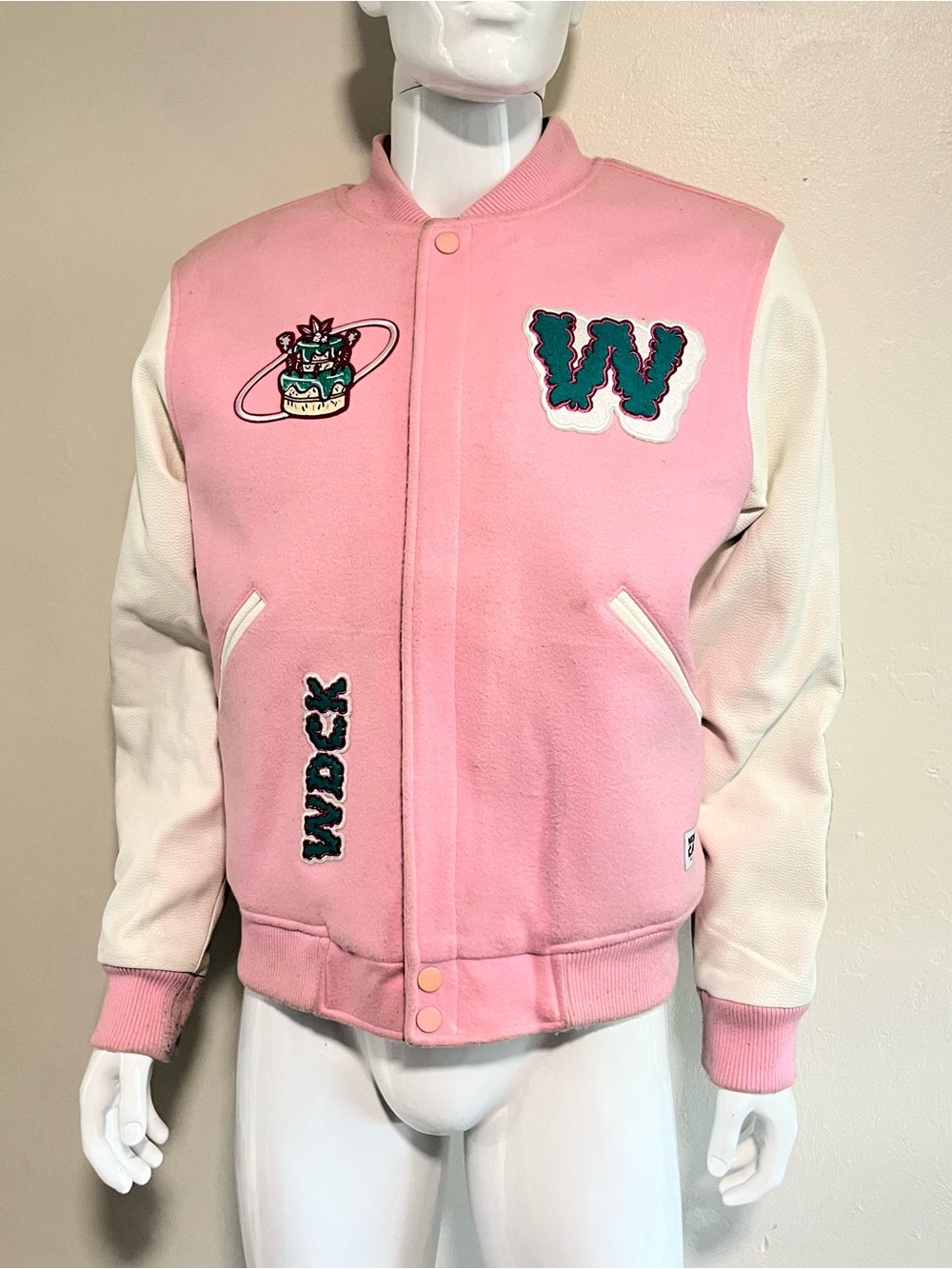 Wedding Cake Embroidered Varsity Jacket size L